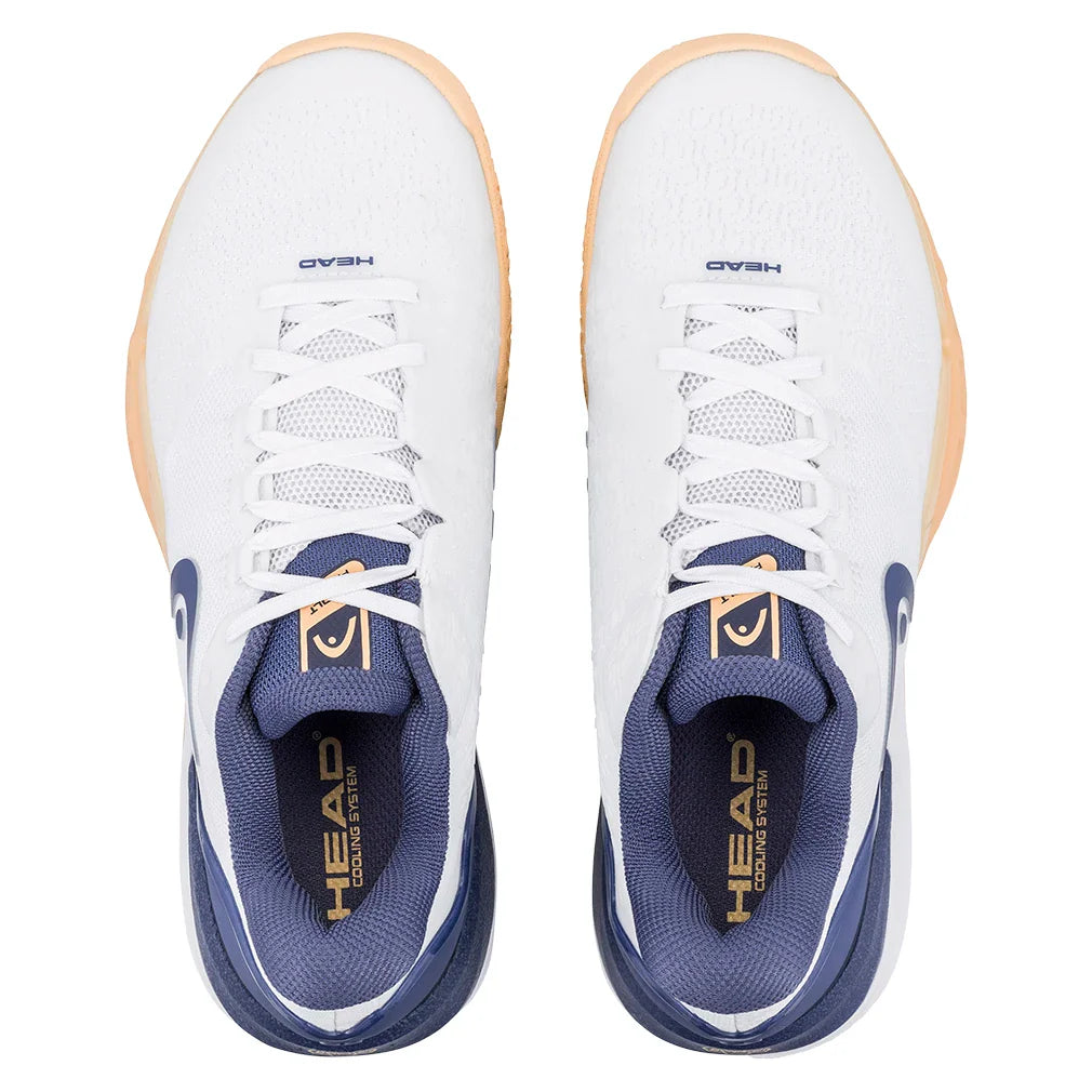 Women's Revolt Pro 5.0 Tennis Shoes White and Apricot