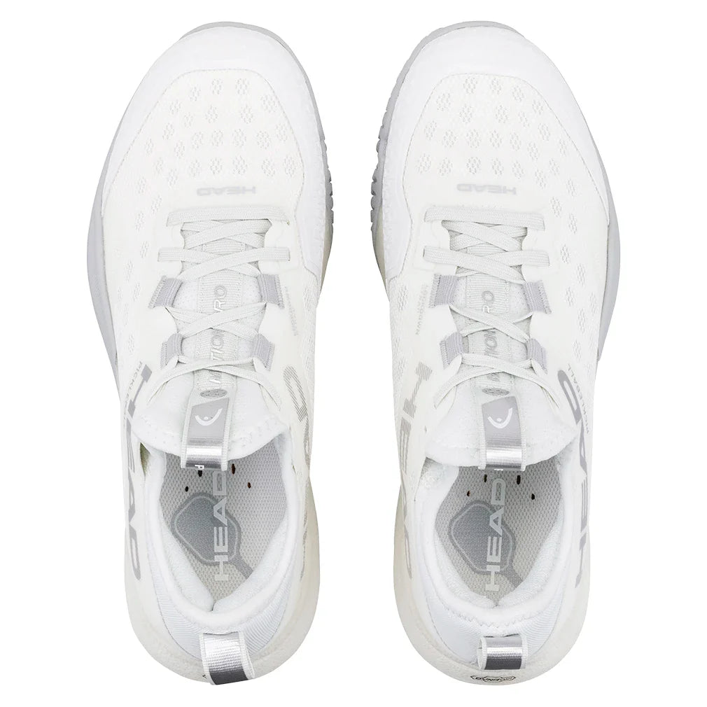 Women's Motion Pro Pickleball Shoes White and Light Grey