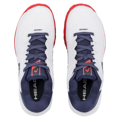 Juniors' Revolt Pro 5.0 Tennis Shoes White and Navy
