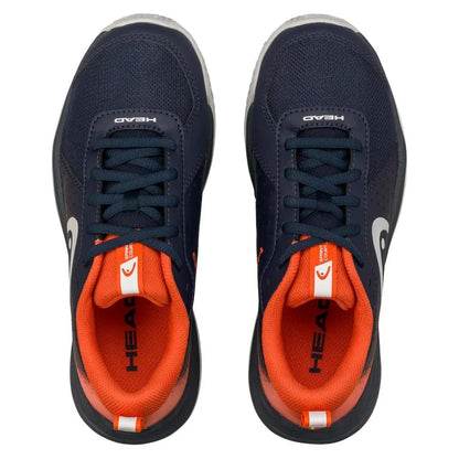 Juniors Sprint Court 4.0 Tennis Shoes Dark Blue and Red