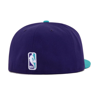 Charlotte Hornets Purple Teal 1988 New Era 59Fifty Fitted