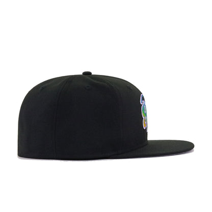 Tampa Bay Rays Black Upside Down New Era 59Fifty Fitted