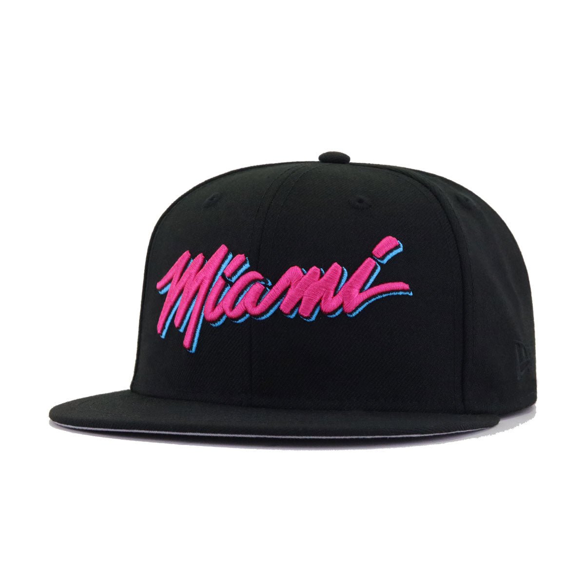 Miami Heat Black New Era 59Fifty Fitted