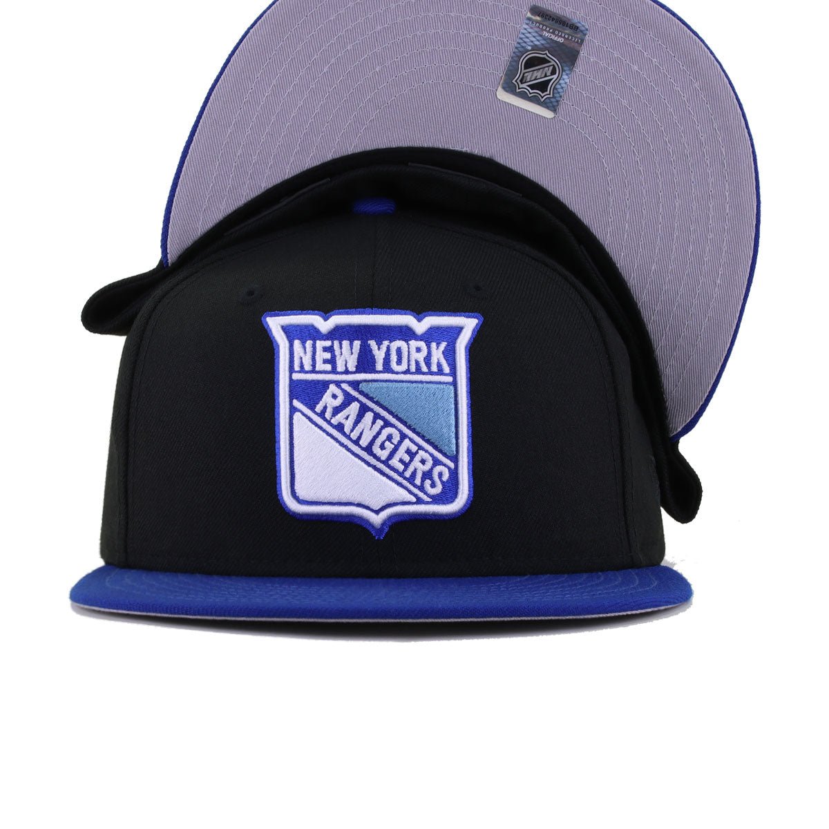 New York Rangers Black Light Royal Blue New Era 59Fifty Fitted