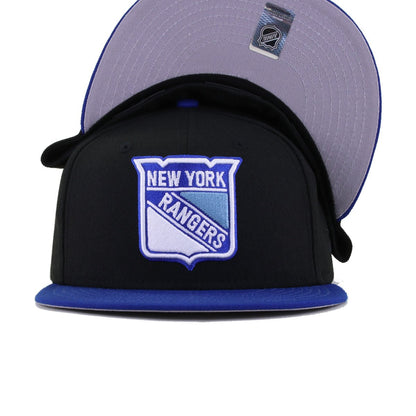 New York Rangers Black Light Royal Blue New Era 59Fifty Fitted