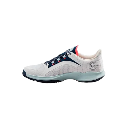 Padel Shoes Wilson Hurakn Pro White/Cooling Spray/Navy Blazer