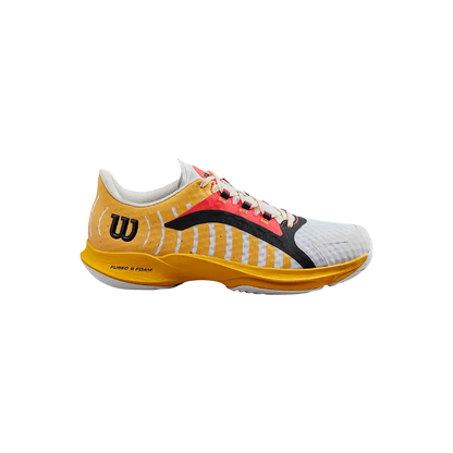 Padel Shoes Wilson Hurakn Pro White/OldGold/Fiery
