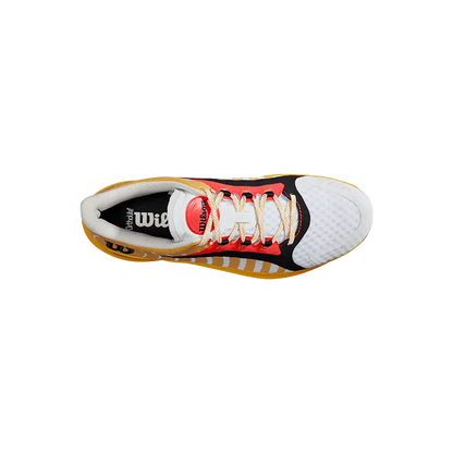 Padel Shoes Wilson Hurakn Pro White/OldGold/Fiery