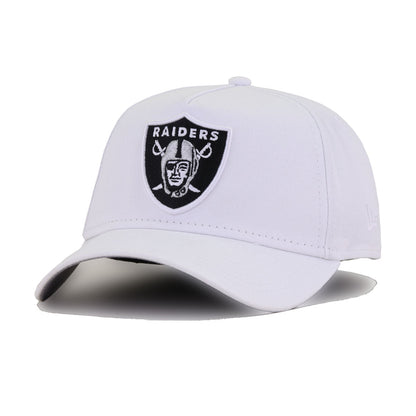 Las Vegas Raiders White New Era 9Forty A-Frame Snapback