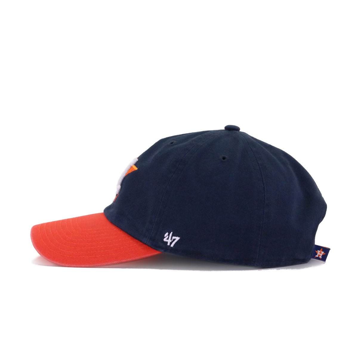 Houston Astros Navy Orange 47 Brand Clean Up Dad Hat