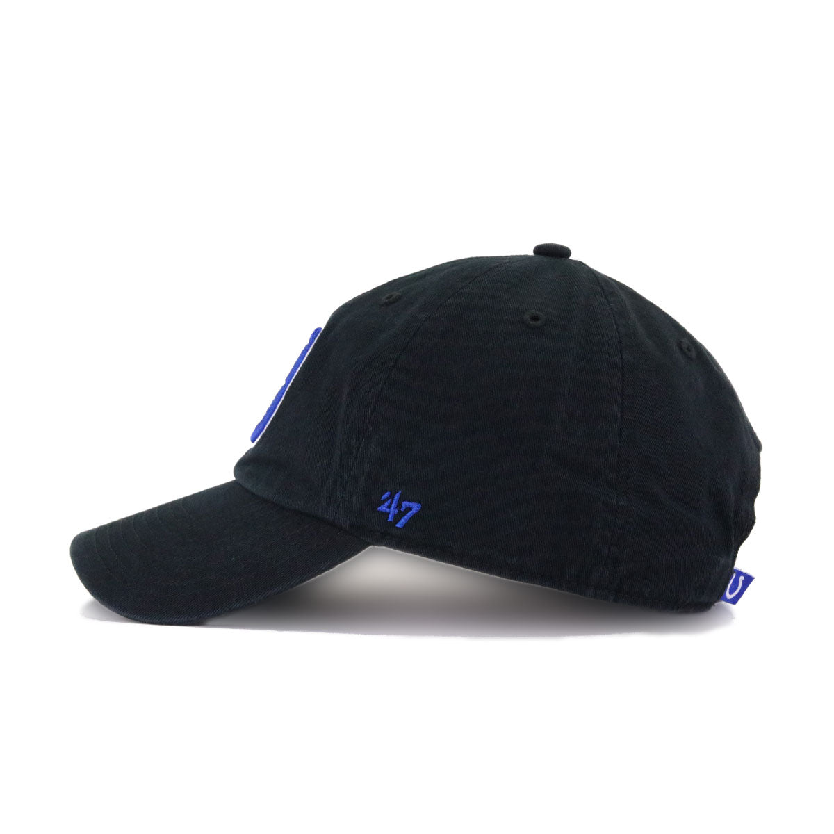 Indianapolis Colts Black 47 Brand Clean Up Dad Hat