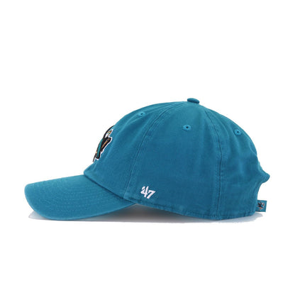 San Jose Sharks Teal 47 Brand Clean Up Dad Hat