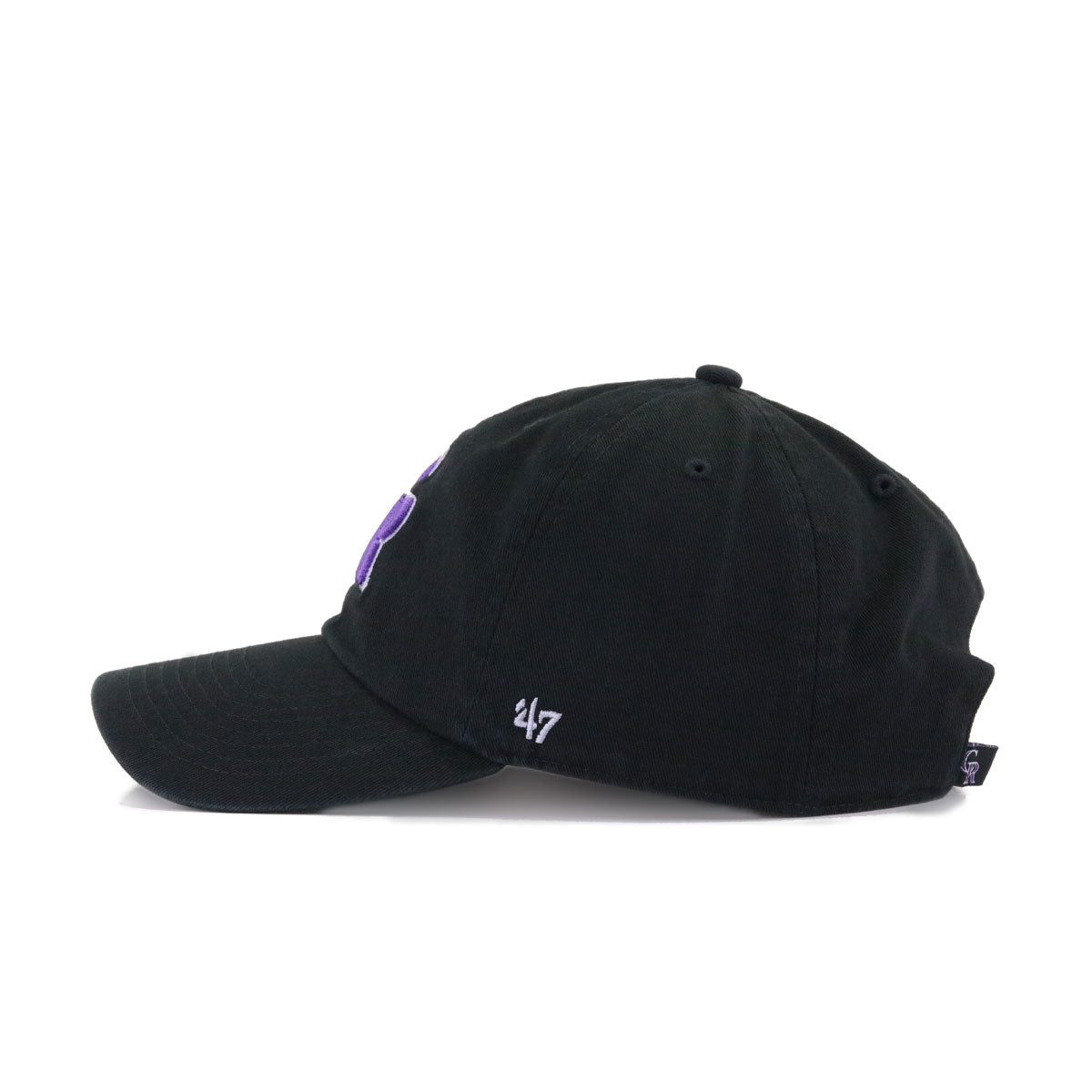 Colorado Rockies Black 47 Brand Clean Up Dad Hat