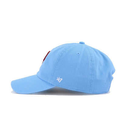 Philadelphia Phillies Sky Blue Cooperstown 47 Brand Clean Up Dad Hat