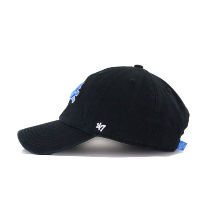 Detroit Lions Black 47 Brand Clean Up Dad Hat