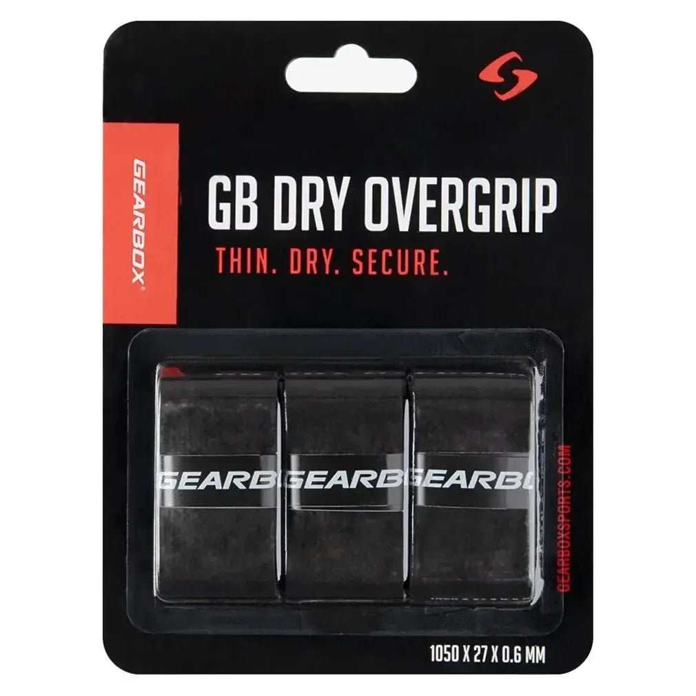 3 - Pack Dry Pickleball Overgrip BlackTienda Tennis