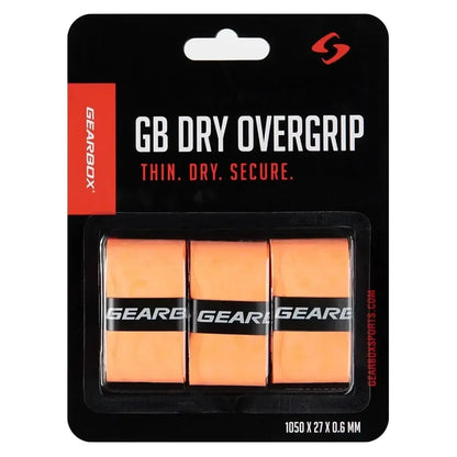 3 - Pack Dry Pickleball Overgrip Neon OrangeTienda Tennis