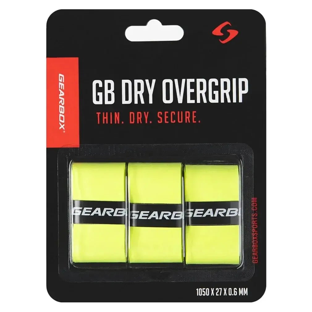 3 - Pack Dry Pickleball Overgrip Neon YellowTienda Tennis