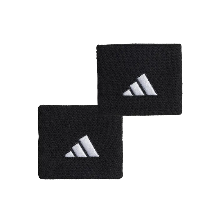 Wristband Adidas Cortas Negro (Pack x2)