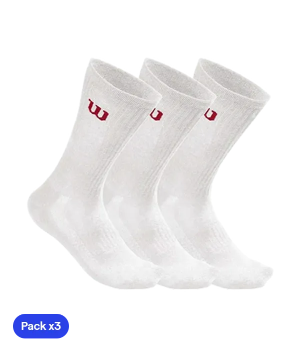 Socks Wilson Crew Socks (x3) Blancos