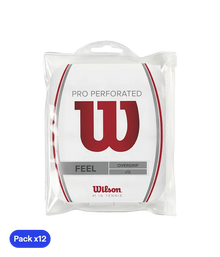 Overgrips Wilson Pro Perforados Feel White (Pack x12)
