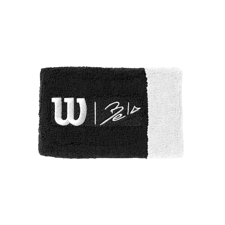 Wristbands Larga Wilson Bela Negro/Blanco