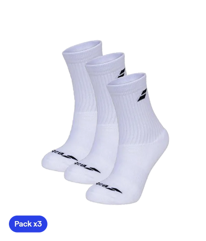 Socks Babolat White (Pack x3)