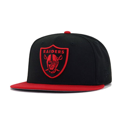 Las Vegas Raiders Black Scarlet CHERRY New Era 59Fifty Fitted