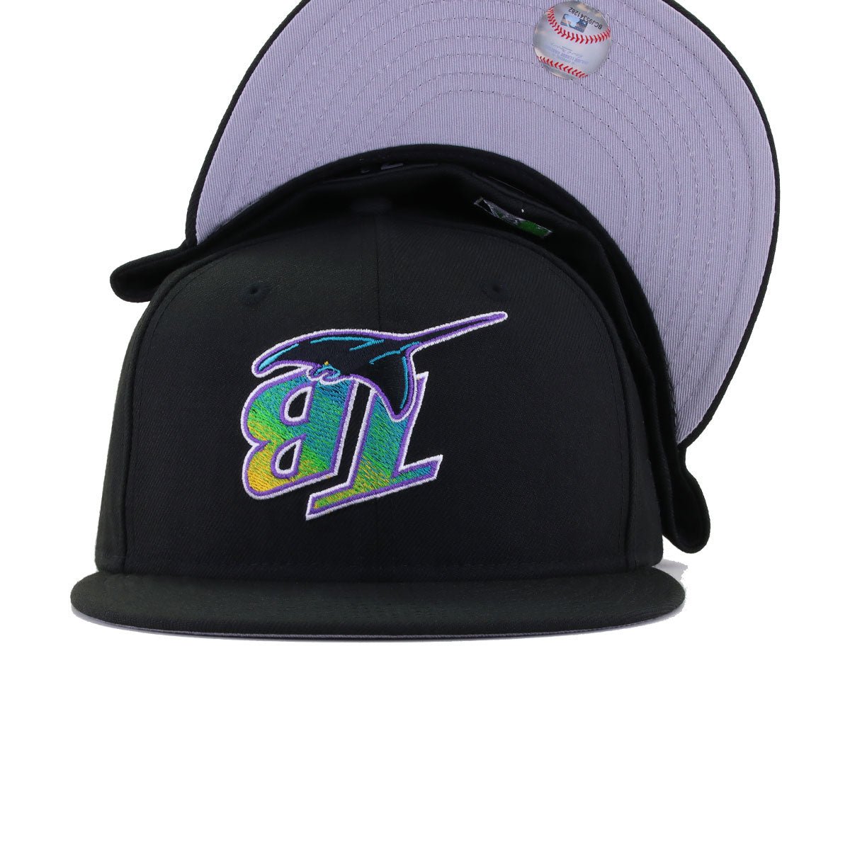 Tampa Bay Rays Black Upside Down New Era 59Fifty Fitted