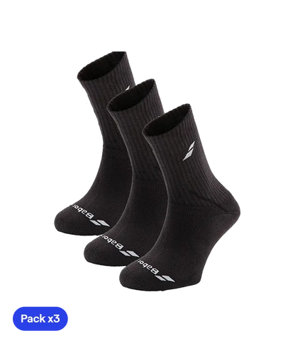 Socks Babolat Negro (Pack x3)