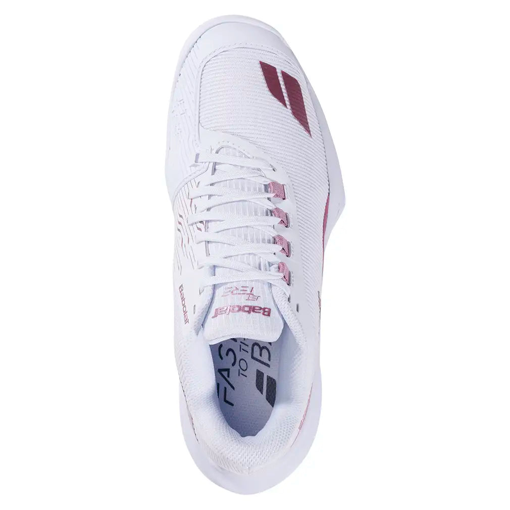 Women's Jet Tere 2 All Court Tennis Shoes White and Gold Pink
