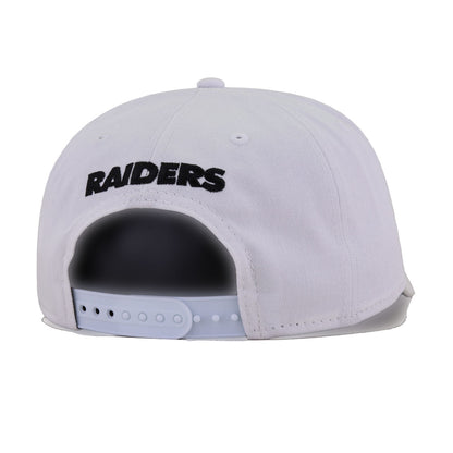Las Vegas Raiders White New Era 9Forty A-Frame Snapback