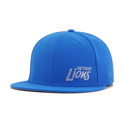 Detroit Lions Rainstorm Blue Flawless 75th Anniversary New Era 59Fifty Fitted