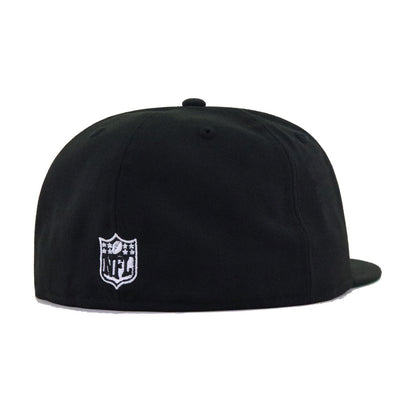 Las Vegas Raiders Black Script Green Bottom New Era 59Fifty Fitted