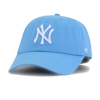 New York Yankees Sky Blue 47 Brand Clean Up Dad Hat