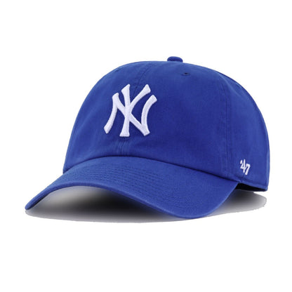 New York Yankees Royal 47 Brand Clean Up Dad Hat