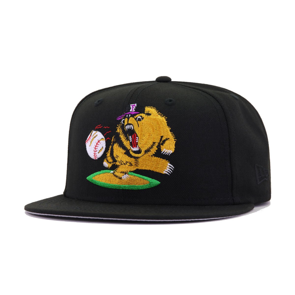 Fresno Grizzlies Black 1998 New Era 59Fifty Fitted