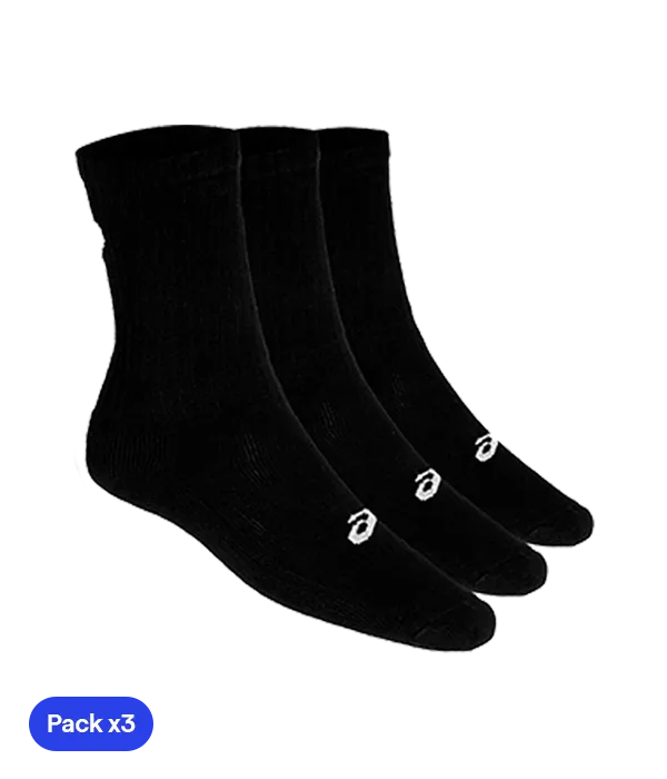 Socks Asics Crew (Pack x 3) Negro