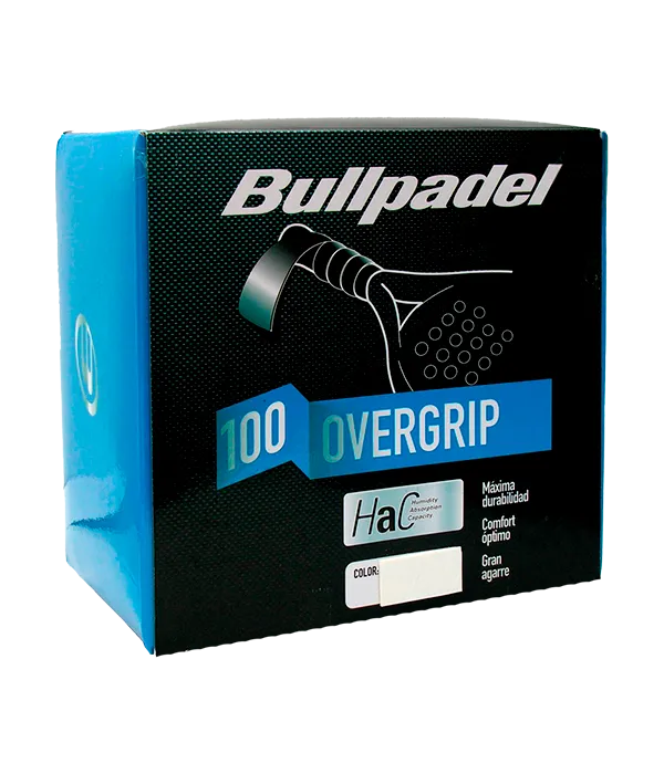 Tambor Overgrips Bullpadel HaC White (x100)