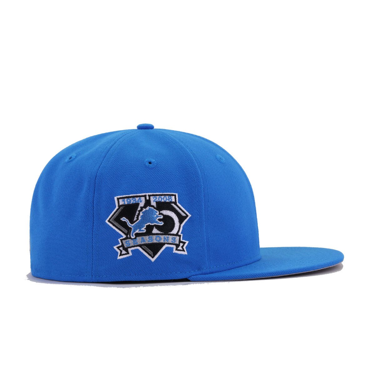 Detroit Lions Rainstorm Blue Flawless 75th Anniversary New Era 59Fifty Fitted