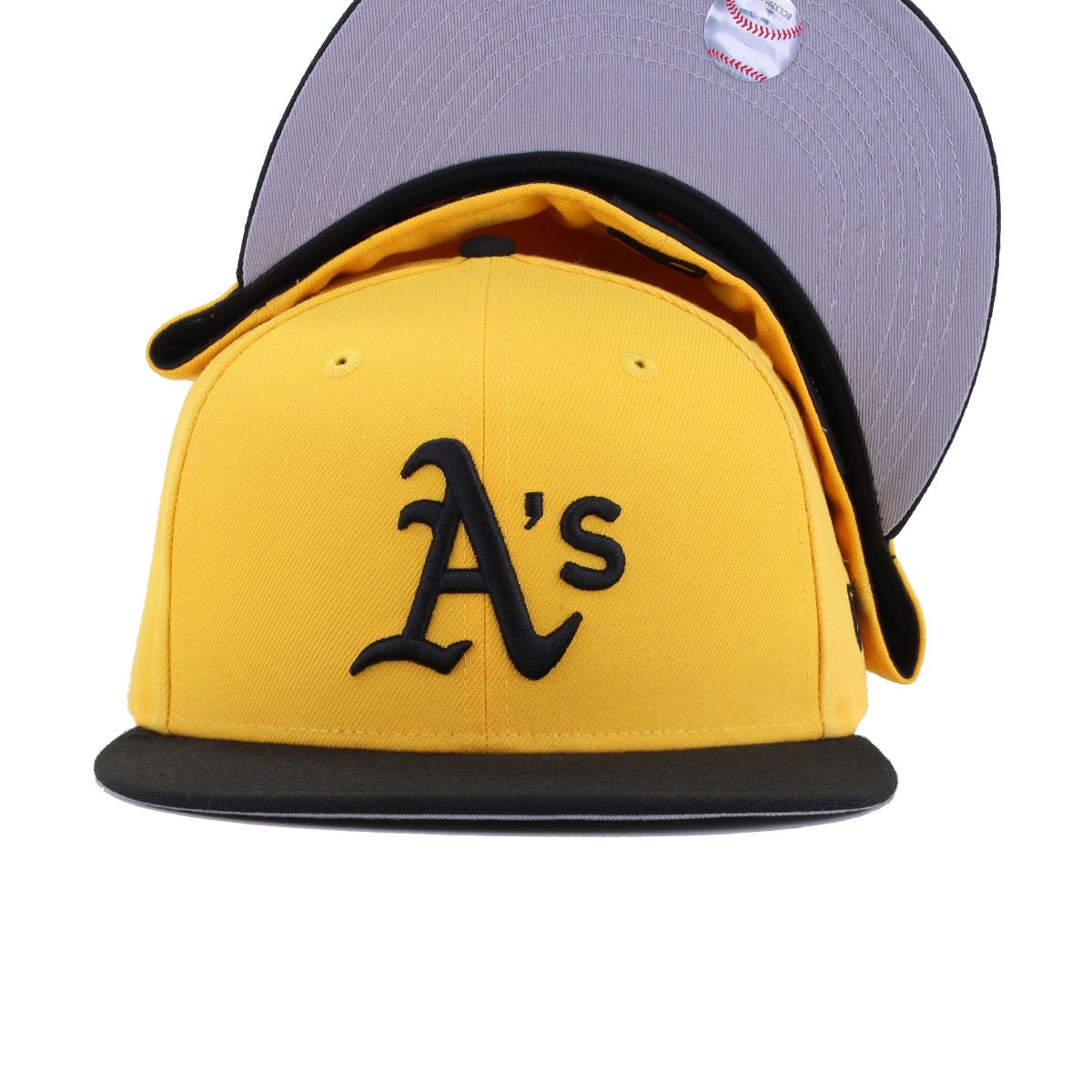 Oakland Athletics A Gold Black New Era 59Fifty Fitted