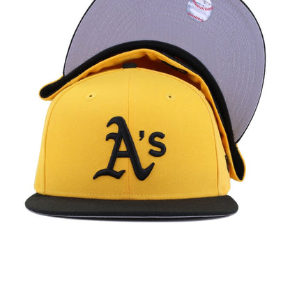 Oakland Athletics A Gold Black New Era 59Fifty Fitted