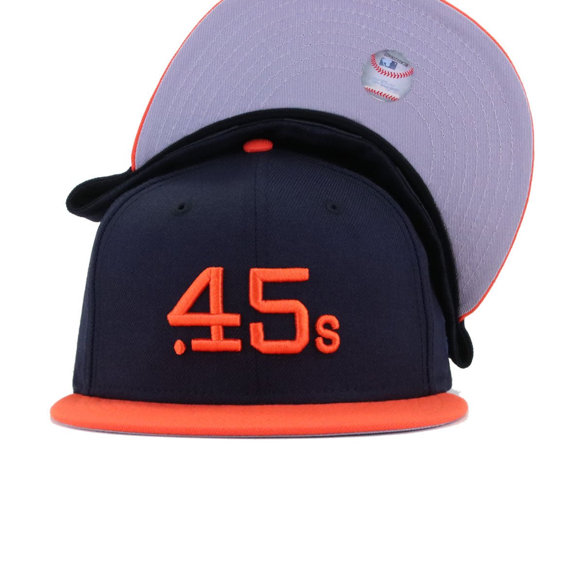 Houston Colt 45s Navy Orange New Era 59Fifty Fitted
