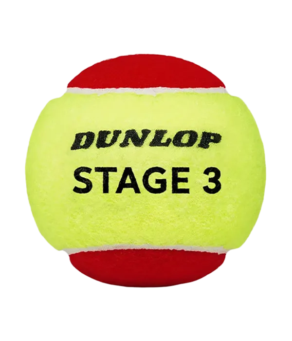 Balls  Dunlop Stage 3 Rojo/Amarillo (Pack x3) 2025
