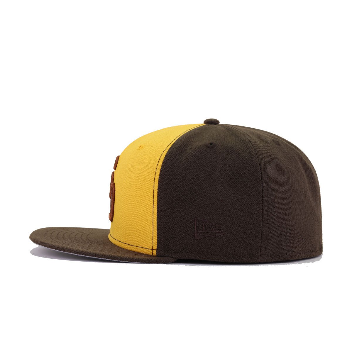 San Diego Padres A Gold Walnut 1972 New Era 59Fifty Fitted