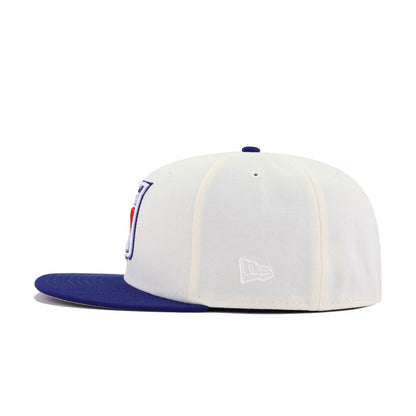 New York Rangers Chrome Dark Royal Blue New Era 59Fifty Fitted