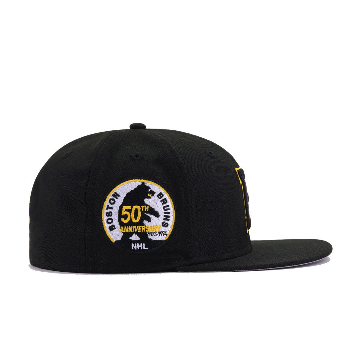 Boston Bruins Black 50th Anniversary New Era 59Fifty Fitted