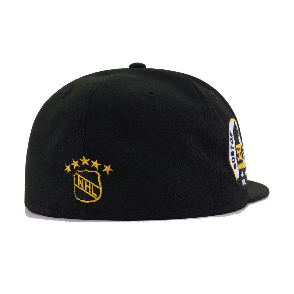 Boston Bruins Black 50th Anniversary New Era 59Fifty Fitted