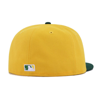 Oakland Athletics A Gold Dark Green REVERSE New Era 59Fifty Fitted