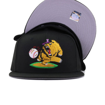 Fresno Grizzlies Black 1998 New Era 59Fifty Fitted